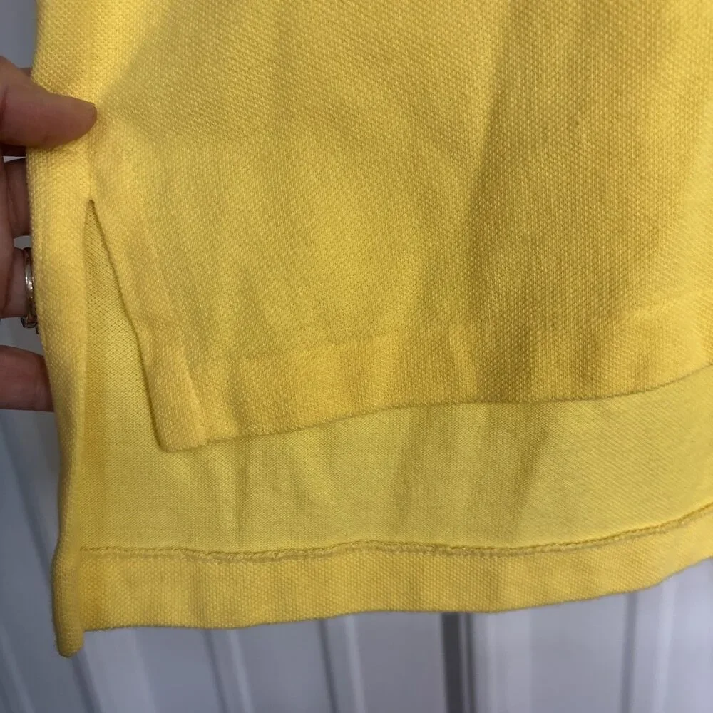 Vintage Polo Ralph Lauren Mens Yellow Long Sleeve Polo Shirt XL